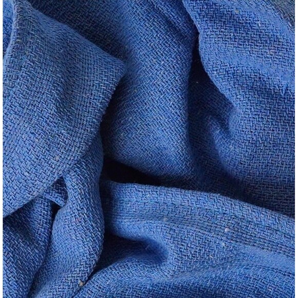 Huck Cleaning Towels 44 Pack Blue Reusable Low-Lint Surgical Cotton Cloth 15x15" - Picture 3 of 4